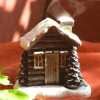 Snowy Winter Smoking Chimney Incense Log Cabin Burner for Sale | Lulu Incense