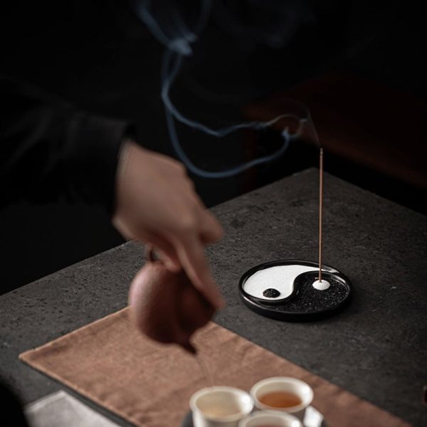 Best Chinese Daoism Tai Chi Pattern Incense Sticks Burner Holder | Lulu Incense
