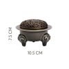 Sheep Horn Three-Legged Ceramic Cauldron Incense Cone Censer Burner Holder For Sale