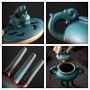 Cauldron Shaped Foo Dog Theme Vintage Incense Cone Burner Holder | Lulu Incense