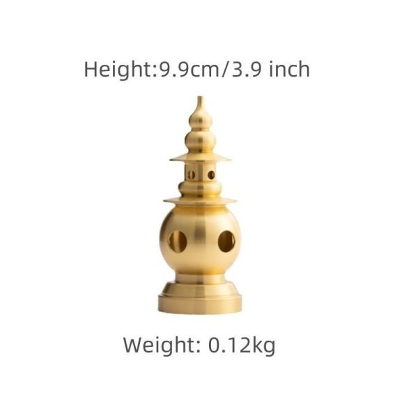 Tower Shaped Antique Chinese Brass Bronze Incense Burner for Sale | Lulu Incense