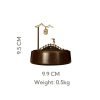 Traditional Hand Carved Mountain and Bridge Japanese Antique Brass Incense Burner | Lulu Incense