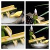 Unique Japanese Style Bamboo Vintage Backflow and Waterfall Fountain Incense Burner