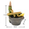 Unique Japanese Style Bamboo Vintage Backflow and Waterfall Fountain Incense Burner