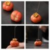 Ceramic Orange Color Persimmon Shaped Scent Incense Holder Burner | Lulu Incense