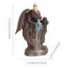 Unique Pterosaur Dragon Purple Clay Ceramic Incense Backflow Waterfall Burner with LED Lighting | Lulu Incense
