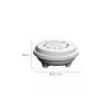 Vintage Black and White Hollowed Flower Ceramic Coil Incense Cone Burner Holder with Lid