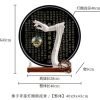 Electric LED Ceramic Zen Theme Standing Buddha Waterfall Incense Burner With Lotus and Cloud Wooden Base