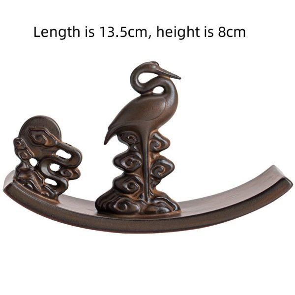 Vintage Chinese Crane Theme Ceramic Incense Stick Burner Holder | Lulu Incense