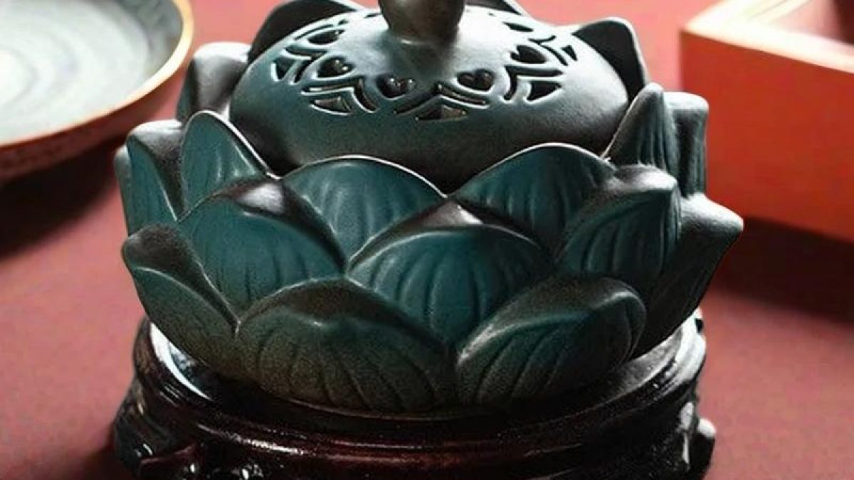 Wooden Incense Burner Incense Holder for Sticks 9 Holes Incense Burner Lotus Inc