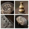 Elegant Antique Ceramic Chinese Tai Chi Incense Cone Burner