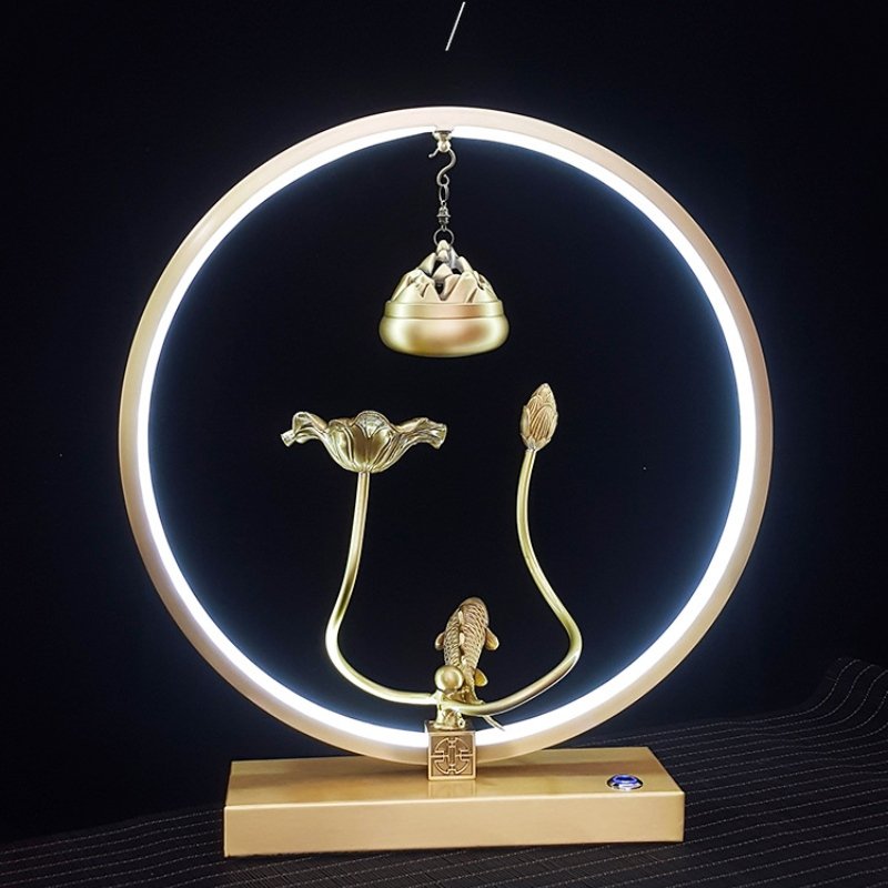 Red Cow Resin Backflow Scent Incense Burner With Electric Led Lighting Red Cow Resin Backflow Scent Incense Burner with Electric LED Lighting | Lulu Incense