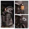 Vintage Purple Clay Dragon Castle Backflow Waterfall Incense Burning Holder | Lulu Incense