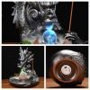 Red Cow Resin Backflow Scent Incense Burner with Electric LED Lighting | Lulu Incense