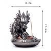 Red Cow Resin Backflow Scent Incense Burner with Electric LED Lighting | Lulu Incense