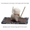 Cute Vivid Cat Walking Shape Porcelain Incense Stick Burner Holder | Lulu Incense