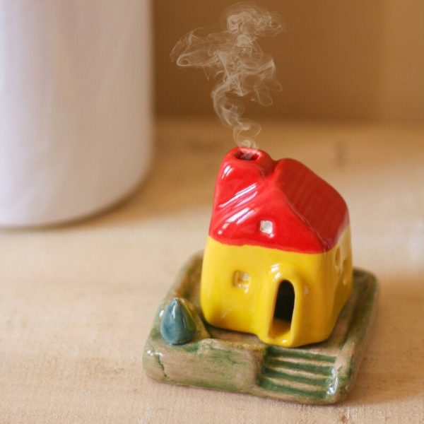 Halloween Smoking Black Crow Resin Incense Burner Holder for Cones | Lulu Incense
