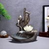 Zen Buddha Hand Purple Clay Ceramic Backflow and Waterfall Incense Burner Holder