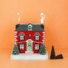 Christmas Red Wall Green Roof Cottage Incense Log Cabin Burner Lulu Incense