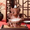 Quirky Dinosaur Dragon Ceramic Waterfall Backflow Incense Burner