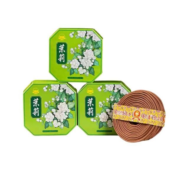3 Boxes Osmanthus Jasmine and Sandalwood Scent Incense Coils