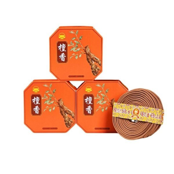3 Boxes Osmanthus Jasmine and Sandalwood Scent Incense Coils