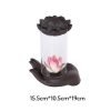 Handmade Traditional Purple Clay Lotus Zen Buddha Hand Incense Burner Backflow