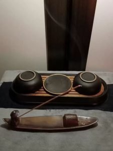 Vivid Vintage Ceramic Boat Shape Fisherman Fishing Stick Incense Burner Holder photo review