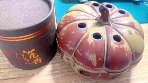 Pumpkin Shape Vintage Style Ceramic Incense Cones Burning Holder photo review