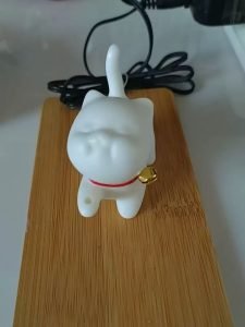 Cute Vivid Cat Walking Shape Porcelain Incense Stick Burner Holder photo review