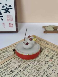 Small Cute Hand Painted Dragon Ceramic Incense Holder for Sticks photo review