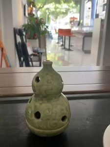 Green Wealthy Gourd Theme Ceramic Incense Cone Burner Holder photo review