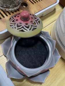 Handcrafted Blossoming Lotus Shape Ceramic Cone Incense Burner Holder photo review