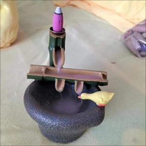 Unique Japanese Style Bamboo Vintage Backflow and Waterfall Fountain Incense Burner photo review