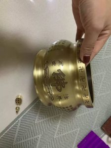Large Buddha Zen Scriptures Antique Buddha-Like Brass Incense Censer Burner Holder photo review