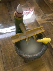 Unique Japanese Style Bamboo Vintage Backflow and Waterfall Fountain Incense Burner photo review