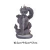 Purple Clay Dragon with Zen Buddha Smoke Backflow Incense Holder