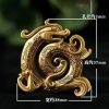 Small Silver and Golden Dragon Theme Brass Incense Burner for Sticks
