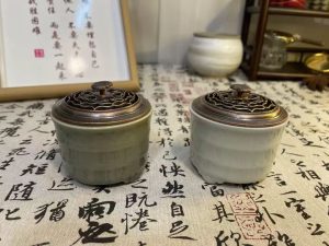 Vintage Porcelain Spiral Coil and Cone Incense Burner Holder photo review