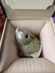 Green Wealthy Gourd Theme Ceramic Incense Cone Burner Holder photo review