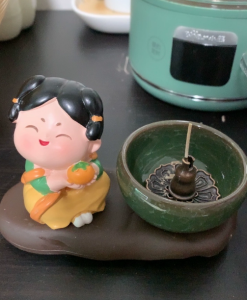 Chinese Ceramic Antique Tang Dynasty Cute Ladies Stick Incense Burner photo review