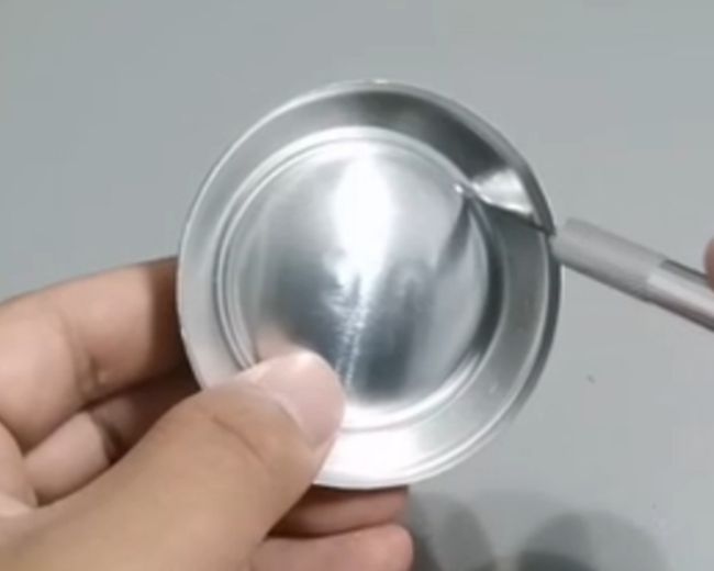 step 5 of making a diy incense burner