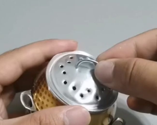 step 7 of making a diy incense burner