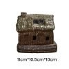 Antique Brown and Green Ceramic Handcrafted Burning Incense House Burner