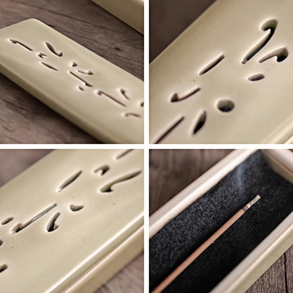 Handmade Blackwood Coffin Box Shaped Incense Burner Holder Handmade Blackwood Coffin Box Shaped Incense Burner Holder