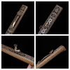 Antique Ruyi and Deer Theme Alloy Handmade Coffin Box Shaped Incense Burner Holder