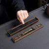 Antique Ruyi and Deer Theme Alloy Handmade Coffin Box Shaped Incense Burner Holder