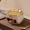 Best Ceramic and Brass Candle Burning Essential Oil Incense Holder for Home