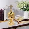 Best Golden Alloy Roman Catholic Church Hanging Censer Incense Burner