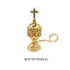 Best Golden and Silver Alloy Roman Catholic Church Hanging Censer Incense Burner
